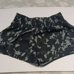 Nike Women's Black and Gray Athletic Shorts